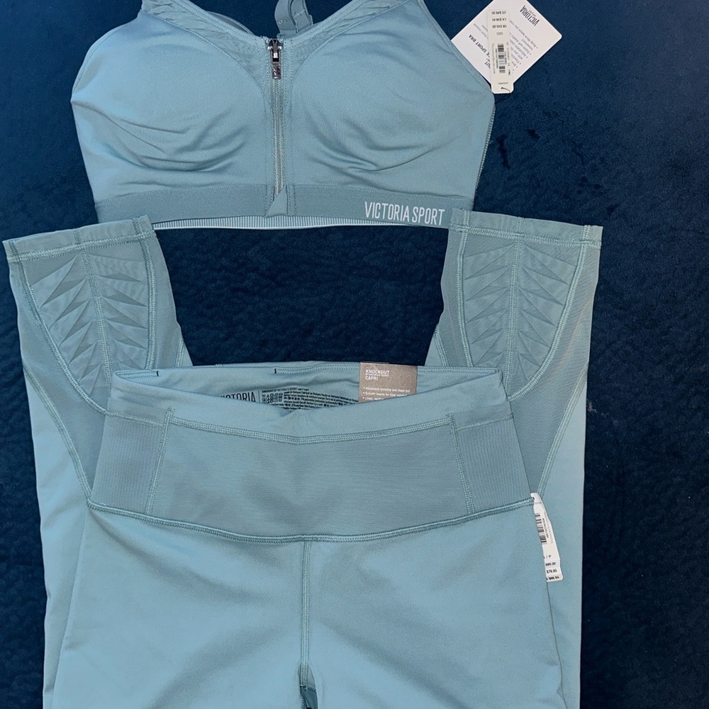 Victoria's Secret Blue Capris for Active Wear